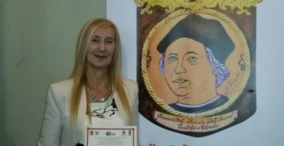 Anna Rita Santoro della Dc : assegnato il premio internazionale Artista dell’anno C.Colombo. Anna Rita Santoro della Dc : assegnato il premio internazionale Artista dell’anno C.Colombo.