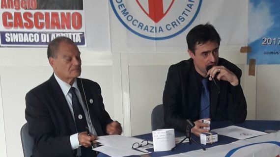 CONFERENZA STAMPA DELLA DEMOCRAZIA CRISTIANA AD APRILIA (LT) IN VISTA DELLE ELEZIONI AMMINISTRATIVE DEL 10 GIUGNO 2018.