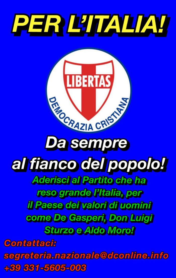 VENERDI’ 22 GIUGNO 2018, CON INZIO ALLE ORE 16.30, RIUNIONE A TORINO DEL MOVIMENTO GIOVANILE PROVINCIALE DELLA D.C.