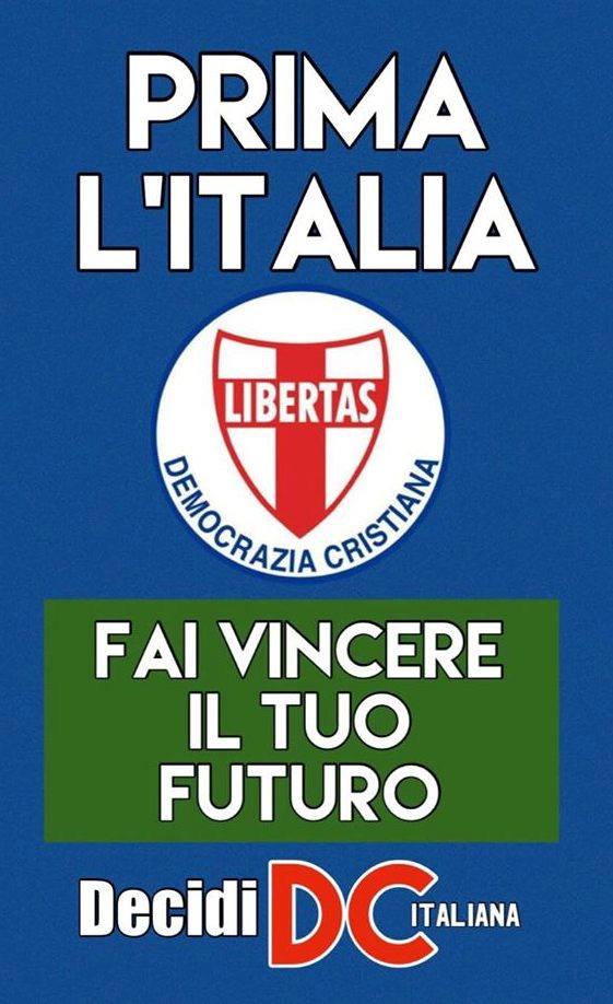 GIOVEDI’ 5 LUGLIO 2018 A ROMA IMPORTANTE INCONTRO PER LA COSTITUZONE DELLA FEDERAZIONE “DEMOCRAZIA CRISTIANA”.