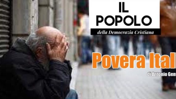 Dati Istat : 18 milioni di italiani a rischio povertà.