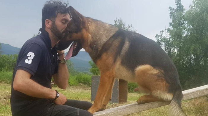 AVVELENATO KAOS, IL CANE EROE DI AMATRICE.