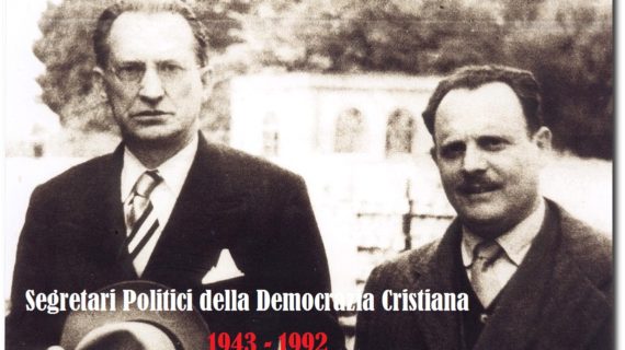 Tutti i Segretari Politici della Democrazia Cristiana dal 1943 al 1992.