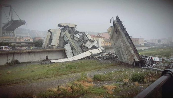 L’IMMANE TRAGEDIA ACCADUTA A GENOVA: ORE 12 DEL 14-08-2018.