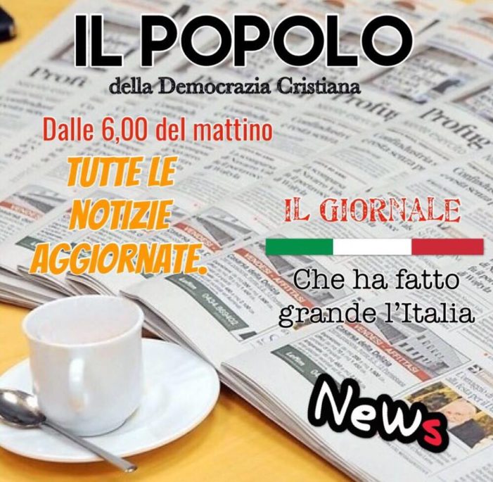 L’informazione a portata di tutti: il Popolo (DC) è online !