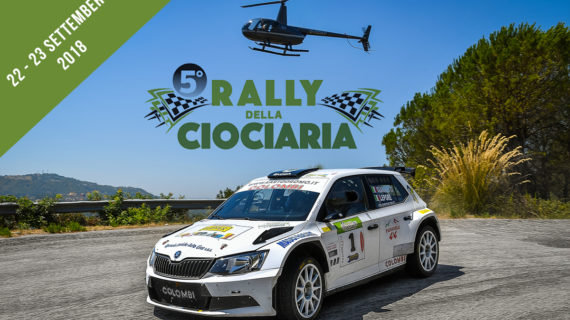 Il 5° Rally della Ciociaria in scena il 22-23 settembre 2018.