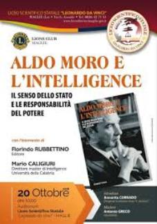 Presentazione libro di Caligiuri “Aldo Moro e l’intelligence” a Maglie, città natale dello statista.