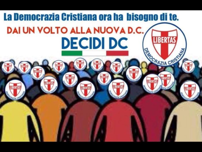 3 novembre 2018: incontro a Cerignola per il rilancio della Democrazia Cristiana in provincia di Foggia.