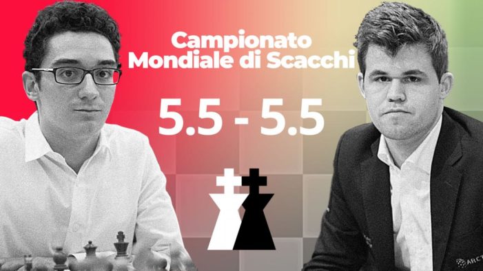 Nelle fasi finali del Campionato mondiale di scacchi Magnus Carlsen ha sconfitto (a fatica) Fabiano Caruano.
