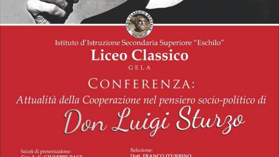 Interessante convegno a Gela (CL) sul tema: “L’attualità della Cooperazione nel pensiero socio-politico di Don Luigi Sturzo”.>