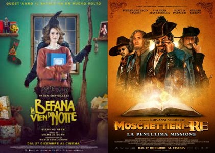 La Befana vien di notte – I Moschettieri del re: i film per il Natale.