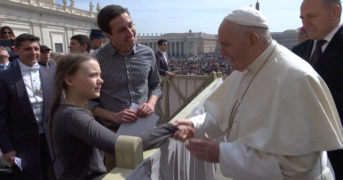 Forte polemica del sindacalista abruzzese FRANCO CAPANNA contro il giornale LIBERO per come ha trattato giornalisticamente l’incontro tra Papa Francesco e Greta.