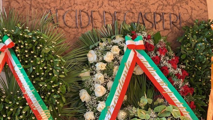 LE ISTITUZIONI COMMEMORANO LA SCOMPARSA DI ALCIDE DE GASPERI