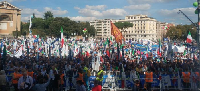 Anche la Democrazia Cristiana in piazza San Giovanni a contestare il “Conte bis” che ha tradito le esigenze e le attese di tutto il popolo italiano !