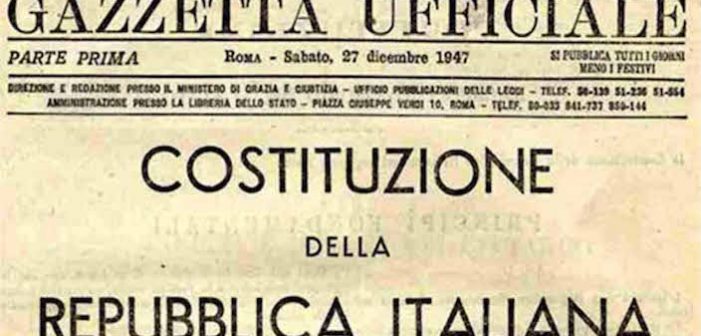 “IL POPOLO” della Democrazia Cristiana ricorda che il 27 dicembre 1947 veniva promulgata la Costituzione della Repubblica italiana !
