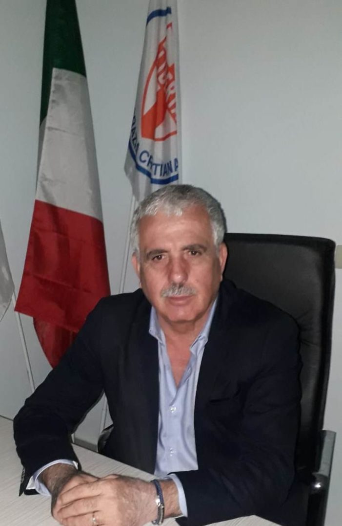 Sabatino Esposito (D.C. Caserta): “E’ imminente l’inaugurazione della nuova sede provinciale della Democrazia Cristiana di Caserta”.