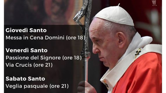 Con la S. Messa in “Coena Domini” del Giovedì Santo entriamo nel cuore della strana Settimana Santa 2020 segnata dalla pandemia del coronavirus Con la S. Messa in “Coena Domini” del Giovedì Santo entriamo nel cuore della strana Settimana Santa 2020 segnata dalla pandemia del coronavirus