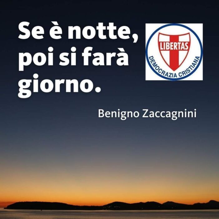 In questa palude politica, la Democrazia Cristiana è la vera alternativa!