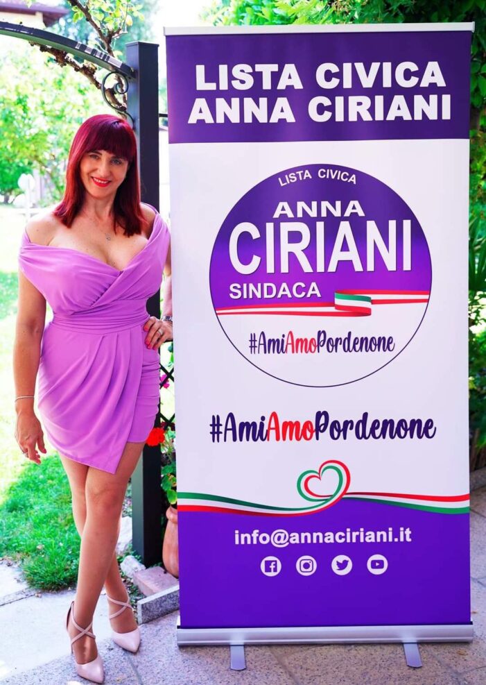 LA PROF.SSA ANNA CIRIANI CANDIDATO SINDACO ALLE PROSSIME ELEZIONI AMMINISTRATIVE CHE SI TERRANNO A PORDENONE NELL’OTTOBRE DEL 2021. 