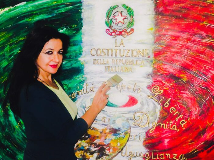 In occasione del settantacinquesimo anniversario della Festa della Repubblica (2 giugno 2021) gli auguri artistici di Pietra Barrasso, Maestro di Luce ! >
