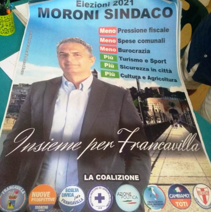 Anche la Democrazia Cristiana di Francavilla al Mare (CH) a sostegno della canddatura a Sindaco di Franco Moroni