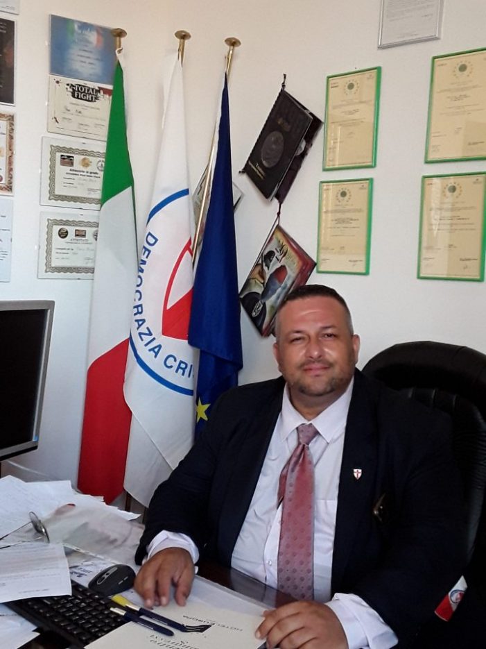 IL GEOM. MIRKO PARISI (LATINA) E’ STATO ELETTO ALL’UNANIMITA’ SEGRETARIO POLITICO PROVINCIALE DELLA DEMOCRAZIA CRISTIANA DELLA PROVINCIA DI LATINA