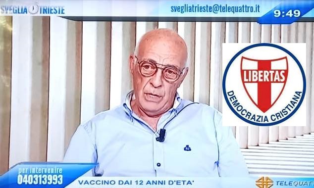 INTERESSANTE INTERVENTO IN DIRETTA SU “TELEQUATTRO” DA PARTE DEL CANDIDATO SINDACO DELLA DEMOCRAZIA CRISTIANA A TRIESTE GIANFRANCO MELILLO