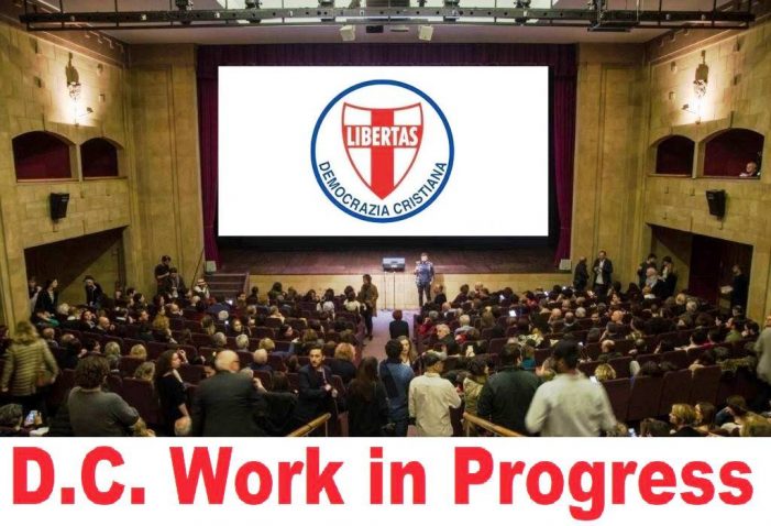 IMPORTANTE ADESIONE DELL’ASSOCIAZIONE “DIAMOCI LA MANO” ALLA COALIZIONE CENTRISTA CHE SI VA FORMANDO ATTORNO ALLA DEMOCRAZIA CRISTIANA. 