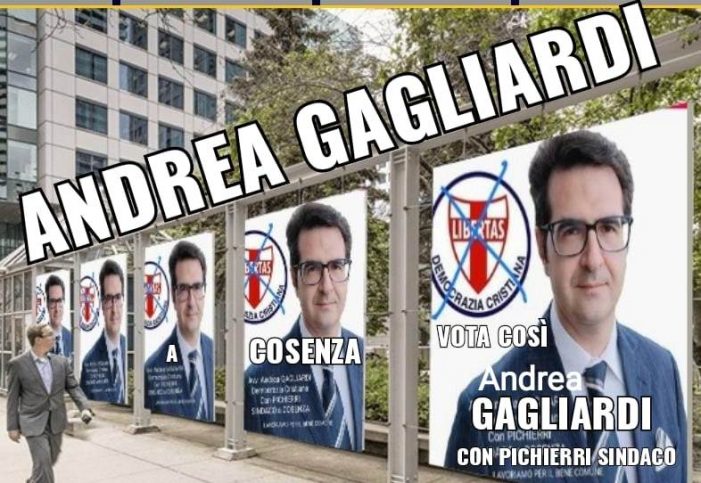 L’APPELLO DEL CAPOLISTA DELLA DEMOCRAZIA CRISTIANA ALLE ELEZIONI COMUNALI DI COSENZA DOTT. ANDREA GAGLIARDI: “DECIDI D.C. !”