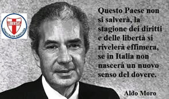 RICORDATA A COSENZA LA FIGURA DI ALDO MORO ED IL SUO INVITO A LAVORARE COSTANTEMENTE PER I BENE COMUNE !