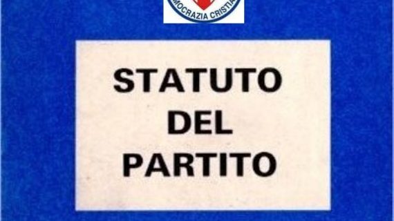 Prosegue un vivace dibattito all’interno della Democrazia Cristiana: necessario fare sempre riferimento allo Statuto del partito per distinguere i “falsi profeti” dai veri rappresentanti del partito !