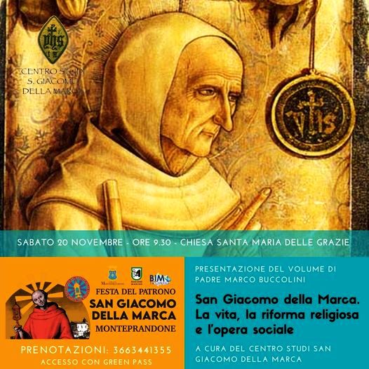 Con la presentazione del volume di P. Marco Buccolini su San Giacomo della Marca hanno preso il via i festeggiamenti in onore del Santo Monteprandoenese