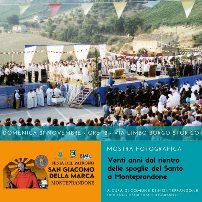 Una interessante mostra fotografica per ricordare il forte legame tra San Giacomo della Marca e Monteprandone.