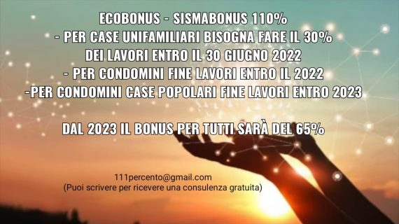 Ecobonus 110%.  Proroga dei benefici. Teniamo d’occhio le scadenze!