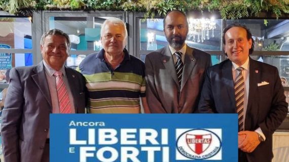 UNA DELEGAZIONE APICALE DELLA DEMOCRAZIA CRISTIANA SI E’ INCONTRATA A LADISPOLI (RM) CON IL PRESIDENTE VICARIO DELLA D.C. INTERNAZIONALE ON. ZEF BUSHATI