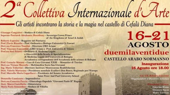 IMPORTANTE APPUNTAMENTO CULTURALE CON LA SECONDA MOSTRA COLLETTIVA INTERNAZIONALE D’ARTE IN PROGRAMMA DAL 16 AL 21 AGOSTO 2022 * prima parte