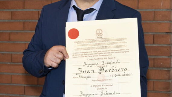 FERVIDE FELICITAZIONI ALL’ING. IVAN BARBIERO (SPINEA/ PROV. VENEZIA) PER IL BRILLANTE CONSEGUIMENTO DELLA LAUREA IN INGEGNERIA INFORMATICA FERVIDE FELICITAZIONI ALL’ING. IVAN BARBIERO (SPINEA/ PROV. VENEZIA) PER IL BRILLANTE CONSEGUIMENTO DELLA LAUREA IN INGEGNERIA INFORMATICA