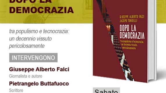 Dopo la democrazia, il 28 gennaio a Palazzo Moncada(Caltanissetta)  la presentazione del libro del giornalista nisseno del Corriere della Sera, Giuseppe Alberto Falci