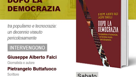 Dopo la democrazia, il 28 gennaio a Palazzo Moncada(Caltanissetta)  la presentazione del libro del giornalista nisseno del Corriere della Sera, Giuseppe Alberto Falci