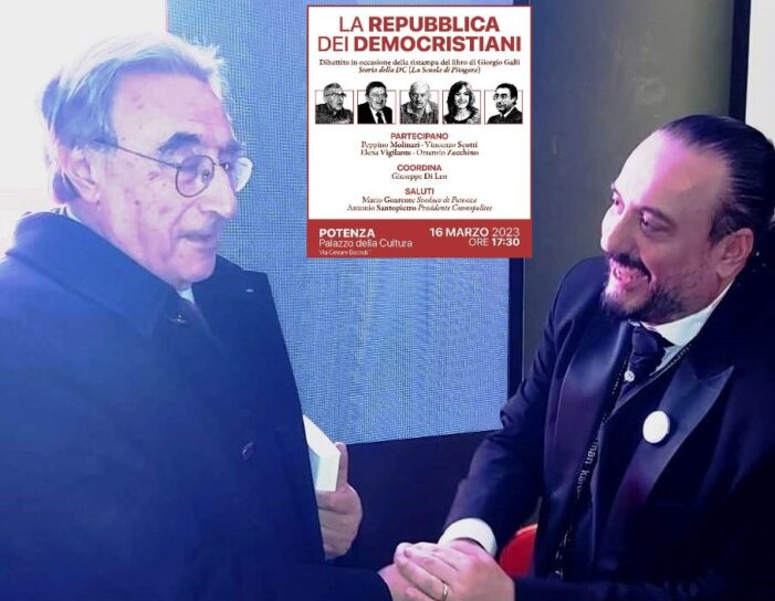 LA PRESENZA DEL SEGRETARIO REGIONALE DELLA DEMOCRAZIA CRISTIANA DELLA BASILICATA AL CONVEGNO SULLA “REPUBBLICA DEI DEMOCRISTIANI” PROMOSSO A POTENZA DALL’ASSOCIAZIONE “COSMOPOLITES” !