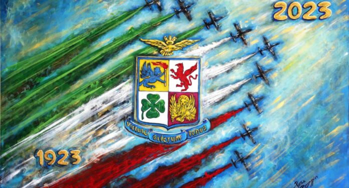 L’OPERA “ARTE NEL CIELO” DELL’ARTISTA “MAESTRO DI LUCE” PIETRA BARRASSO IN OCCASIONE DEL CENTENARIO DI FONDAZIONE DELL’AEREONAUTICA MILITARE ITALIANA (1923-2023)