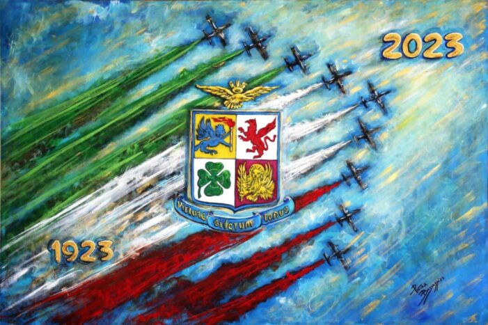 L’OPERA “ARTE NEL CIELO” DELL’ARTISTA “MAESTRO DI LUCE” PIETRA BARRASSO IN OCCASIONE DEL CENTENARIO DI FONDAZIONE DELL’AEREONAUTICA MILITARE ITALIANA (1923-2023)