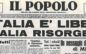 I 100 ANNI DE “IL POPOLO”: DA VOCE CATTOLICA ANTIFASCISTA A RICHIAMO POLITICO PER UN NUOVO CENTRO !