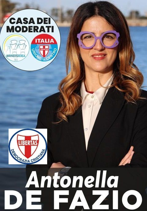 ANTONELLA DE FAZIO CANDIDATA AL CONSIGLIO COMUNALE DEL COMUNE DI BRINDISI IN RAPPRESENTANZA DELLA DEMOCRAZIA CRISTIANA !