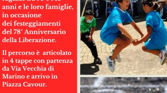 GRANDE SUCCESSO RISCOSSO DAL I* “FESTIVAL DEI GIOCHI DI STRADA NEL GIORNO DELLA LIBERAZIONE” CHE SI E’ SVOLTO A GROTTAFERRATA NELLA GIORNATA DEL 25 APRILE 2023