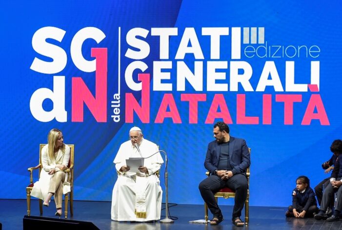 CONCLUSI A ROMA I LAVORI DELLA TERZA EDIZIONE DEGLI STATI GENERALI DELLA NATALITA’: L’INTERVENTO DI PAPA FRANCESCO