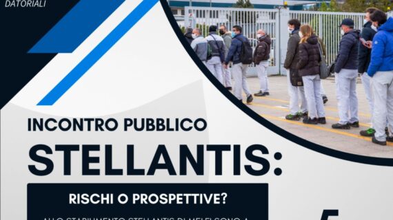 HA AVUTO LUOGO A RIONERO IN VULTURE (PZ) IL PREANNUNCIATO “SUMMIT” RIGUARDANTE LA DELICATA QUESTIONE DELL’INDUSTRIA “STELLANTIS” DI MELFI.