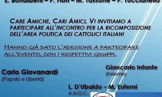 ANCHE LA DEMOCRAZIA CRISTIANA ADERISCE CON CONVINZIONE AL CONVEGNO INTITOLATO “DEMOCRISTIANI E POPOLARI” CHE SI ISPIRA AL POPOLARISMO CRISTIANO E CHE SI SVOLGERA’ SABATO 13 MAGGIO 2023 (ORE 10.00) IN ROMA CAPITALE !