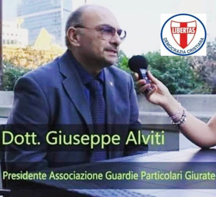 IL DOTT. GIUSEPPE ALVITI (NAPOLI) E’ IL NUOVO SEGRETARIO REGIONALE DEL DIPARTIMENTO DIFESA E SICUREZZA DELLA DEMOCRAZIA CRISTIANA DELLA REGIONE CAMPANIA