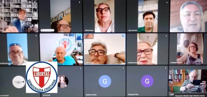 UNA INTERESSANTE RIUNIONE DELLA SEGRETERIA POLITICA NAZIONALE DELLA DEMOCRAZIA CRISTIANA SI E’ SVOLTA LUNEDI’ 31 LUGLIO 2023 IN VIDEO-CONFERENZA (MODALITA’ MEET). UNA INTERESSANTE RIUNIONE DELLA SEGRETERIA POLITICA NAZIONALE DELLA DEMOCRAZIA CRISTIANA SI E’ SVOLTA LUNEDI’ 31 LUGLIO 2023 IN VIDEO-CONFERENZA (MODALITA’ MEET).